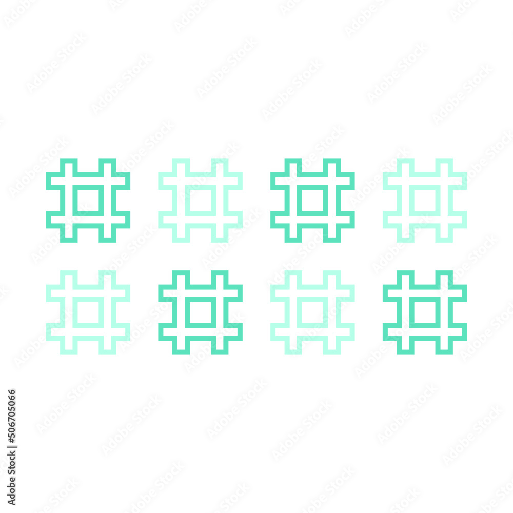 horizontal art shape pattern