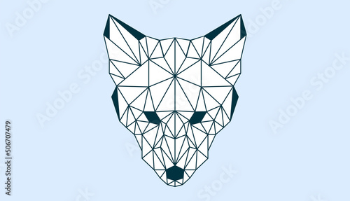 Geometric low poly illustration of animal