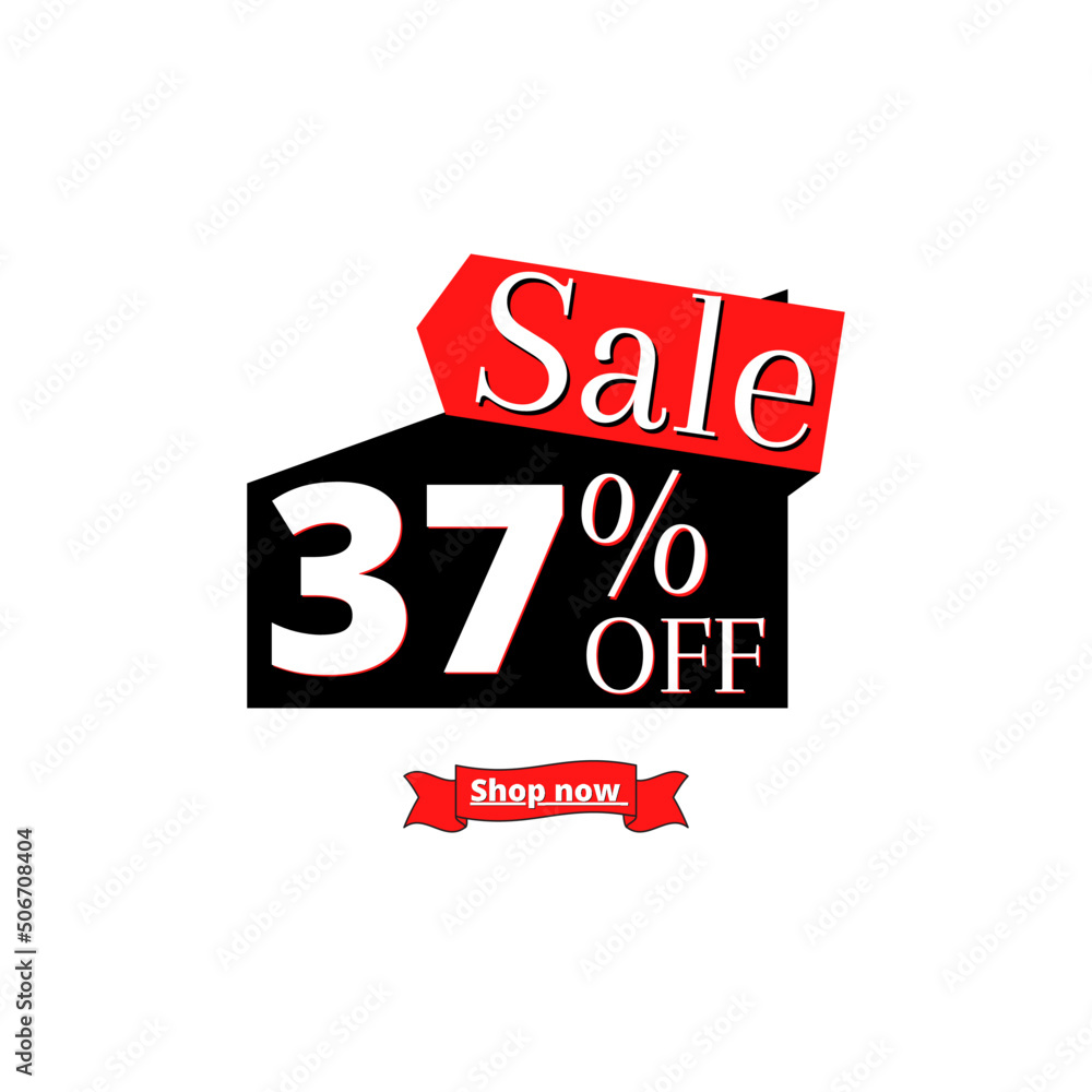37% off sale and shop now with online discount black and red design 37% off sale and shop now with online discount black and red design