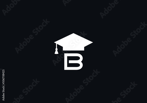 Wallpaper Mural Educational logo and sign vector and Graduation cap design with the letter and alphabets vector Torontodigital.ca