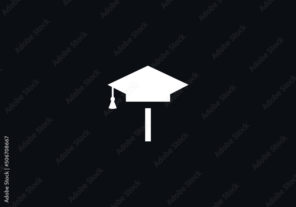 Educational logo and sign vector and Graduation cap design with the ...