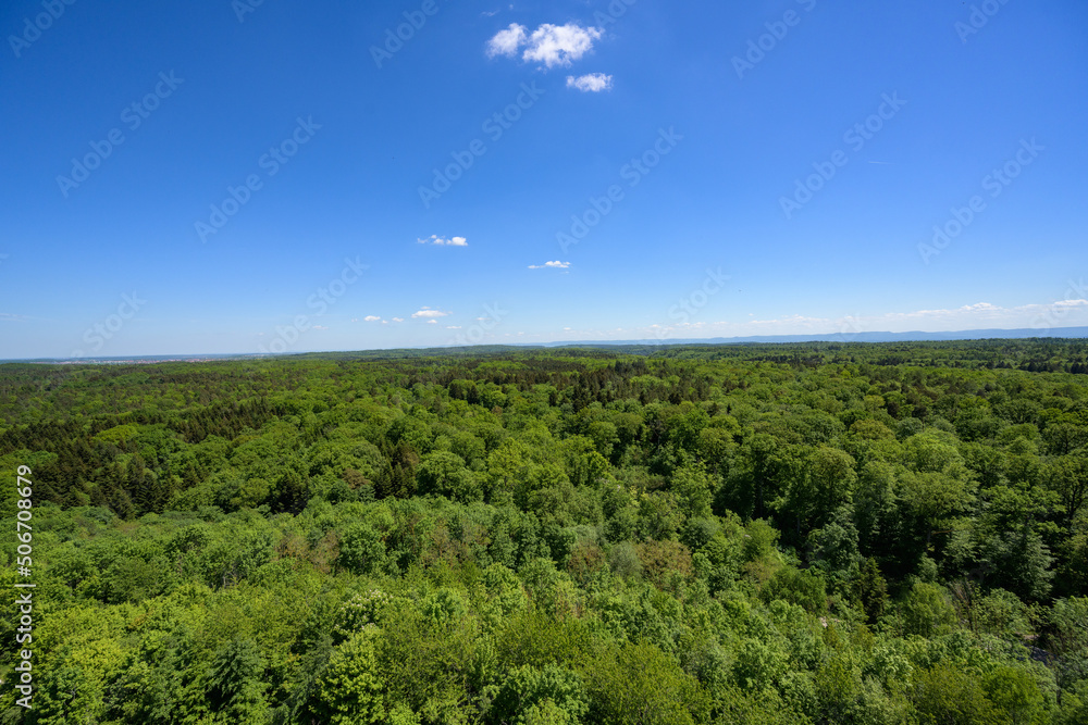 panoramic view of the schönbuch nature park