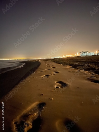 sunset on the beach