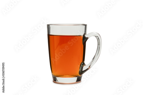A cup of tea isolated on white background.