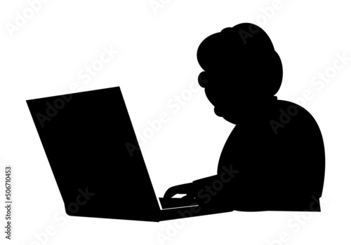 Digitalización de personas mayores o ancianos. Transformación digital. Educación digital para personas mayores