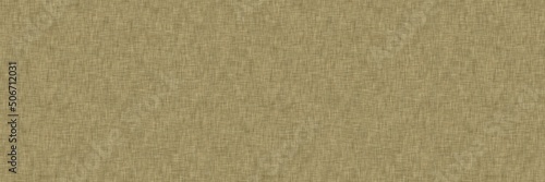 Seamless jute hessian fiber texture border background. Natural eco beige brown fabric effect banner. Organic neutral tone woven rustic hemp ribbon trim edge