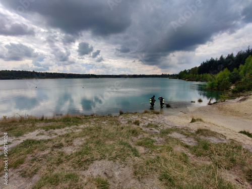lake and clouds