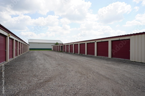 Red door storage units are being used by the community 