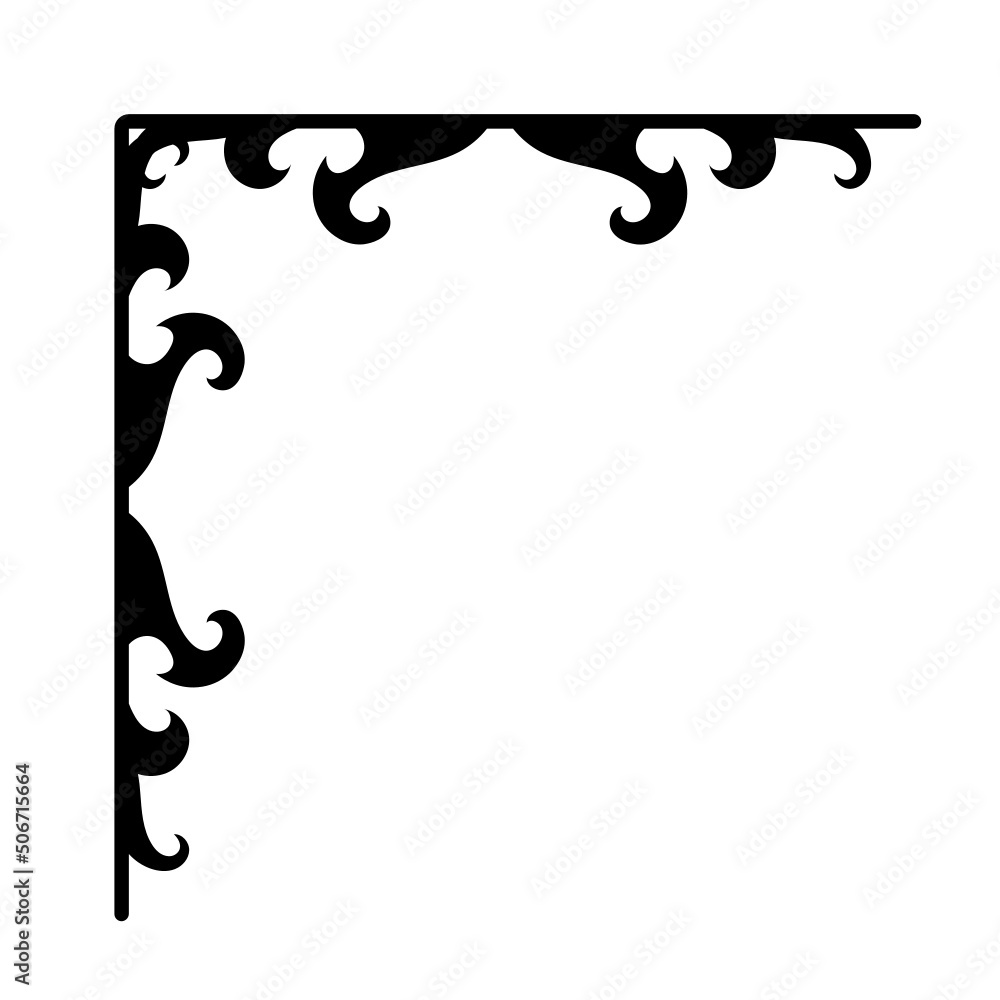 abstract art corner border
abstract art corner border