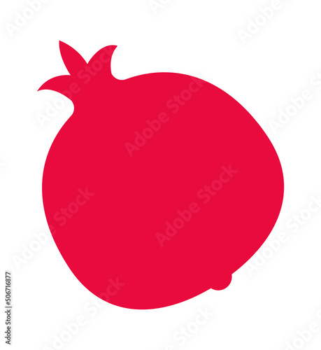 Pomegranate fruit icon. Vector illustration