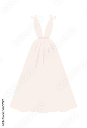 Luxury Wedding Dress. Vector illustration © Mykola Syvak