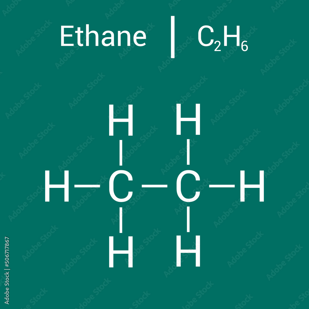 chemical structure of ethane (C2H4) chemical structure of ethane (C2H4)