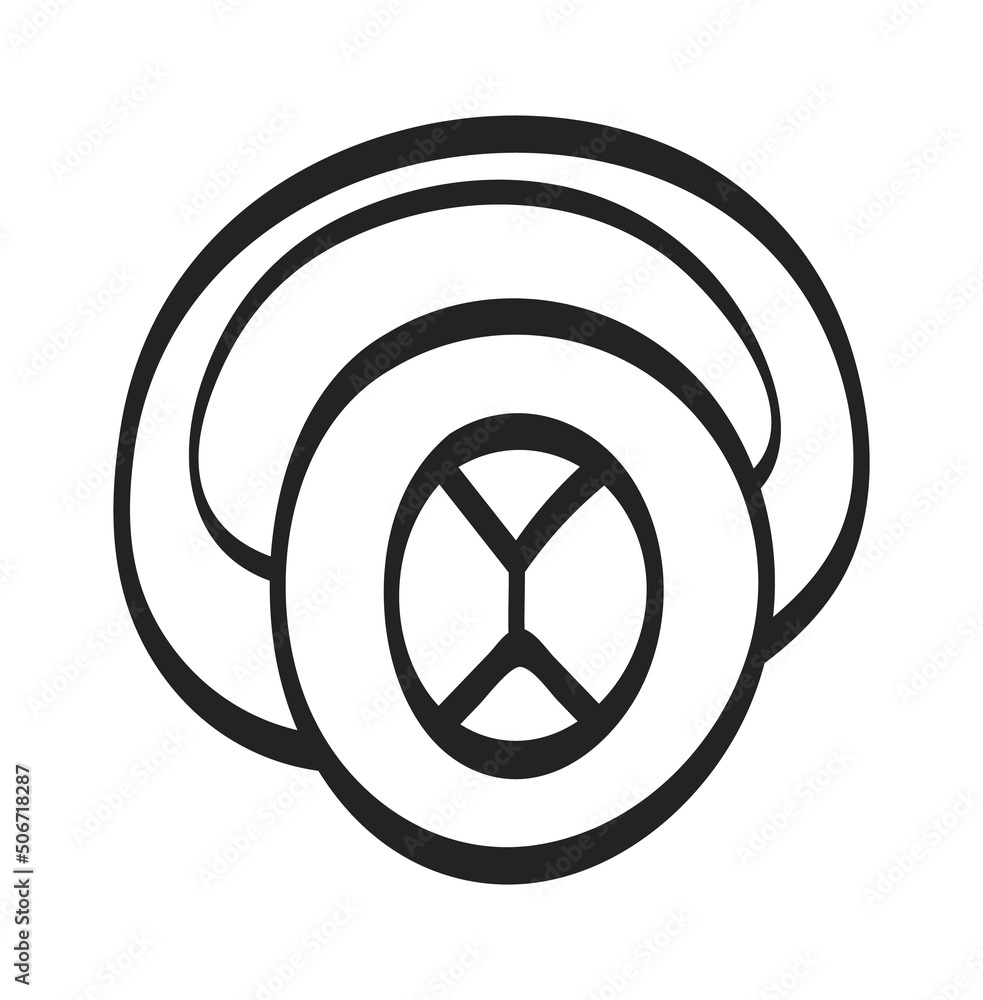 Hand drawn golden ring. Vector illustration Hand drawn golden ring. Vector illustration