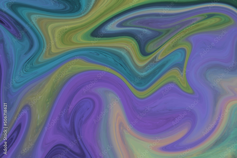 Fototapeta premium Abstract psychedelic liquid marble texture swirl background