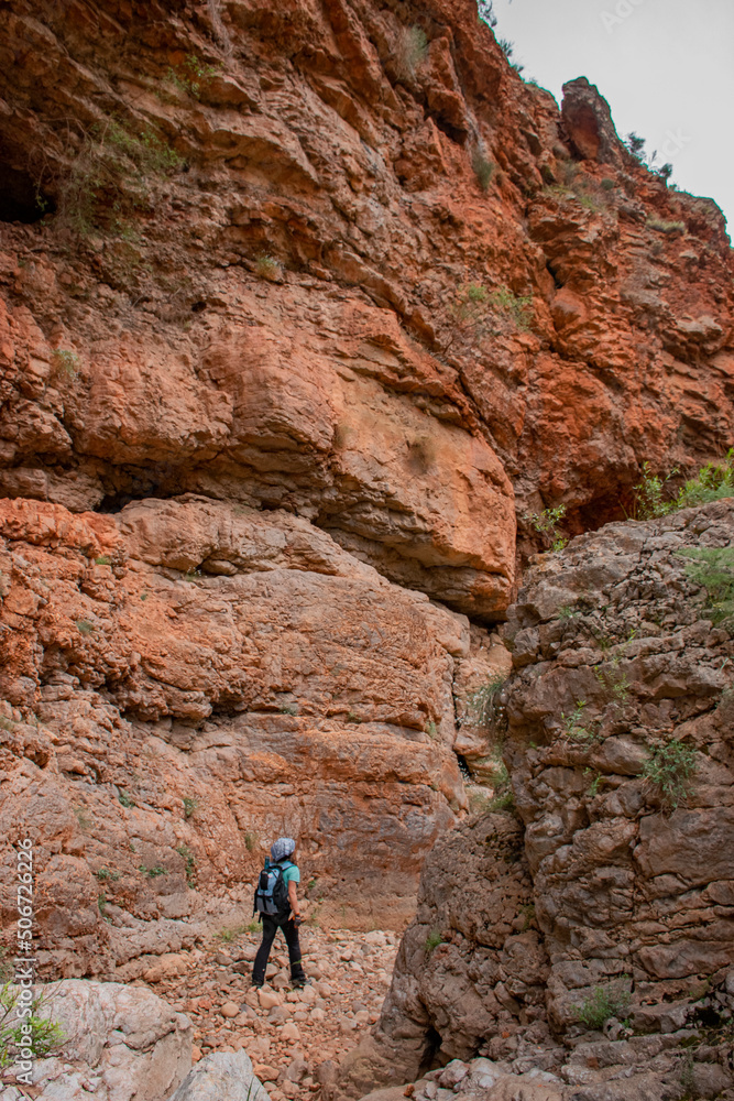 person on the top of mountain