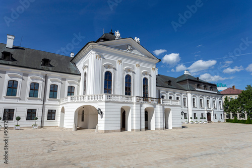 The Grassalkovich Palace in Bratislava on a sunny day