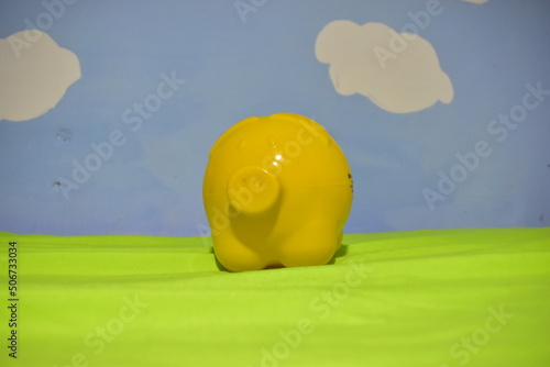 3d render of a child sitting on a chair