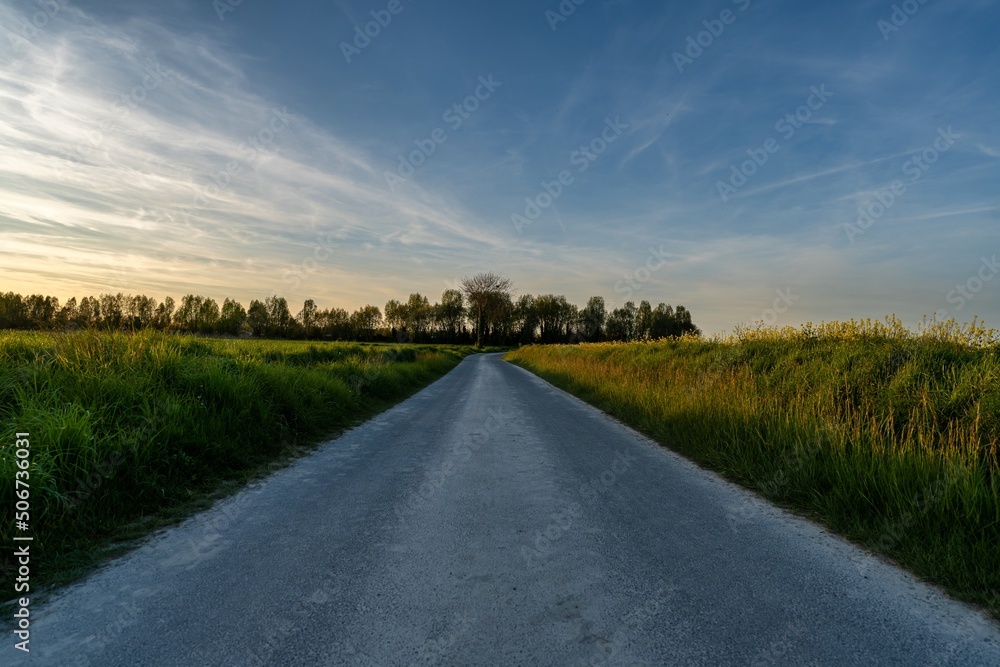 Empty road in the countryside