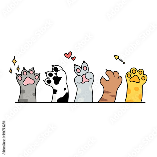 Gatos, huellas, cat, gato,vector,animal