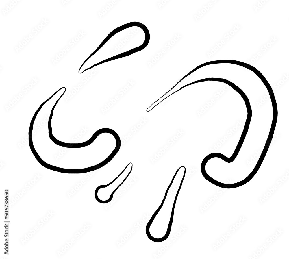 白抜きしたうさぎをイメージした卯年の文字素材 白抜きしたうさぎをイメージした卯年の文字素材