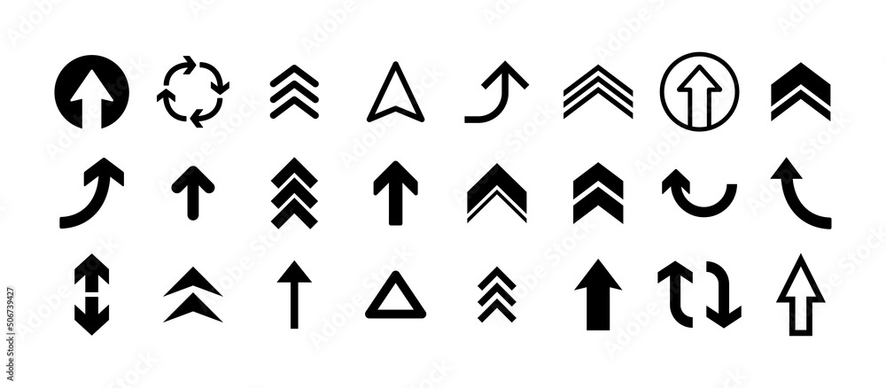 Arrow vector icons. Vector arrows. Arrow vector icons. Vector arrows.