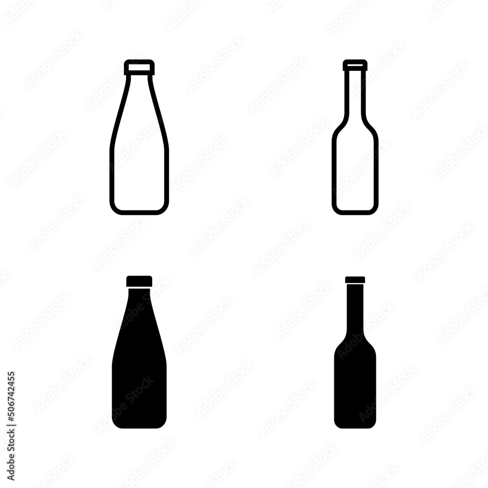 Bottle icons vector. bottle sign and symbol Bottle icons vector. bottle sign and symbol