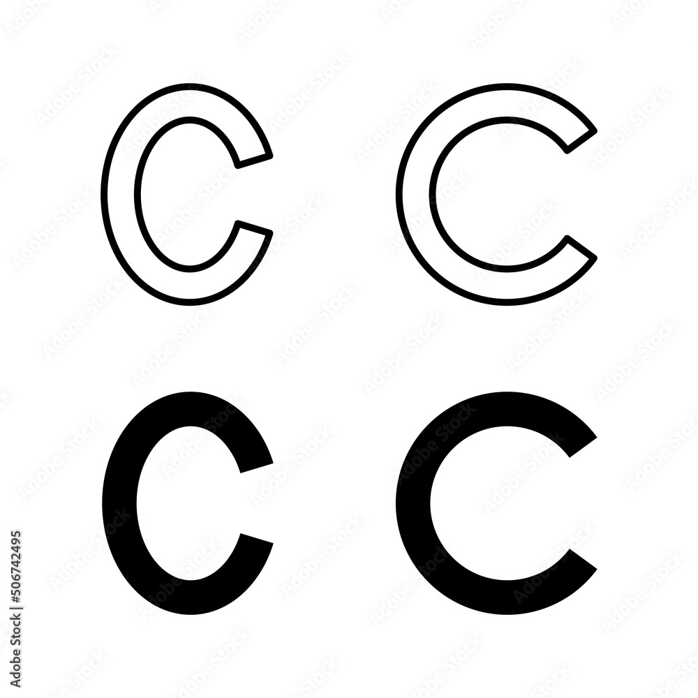 Copyright icons vector. copyright sign and symbol Copyright icons vector. copyright sign and symbol