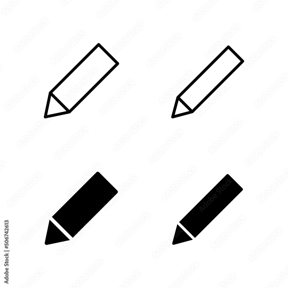 Pencil icons vector. pen sign and symbol. edit icon vector Pencil icons vector. pen sign and symbol. edit icon vector