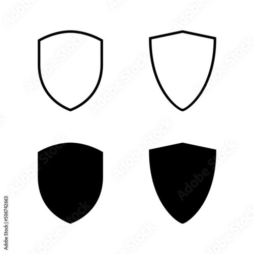 Shield icons vector. Protection icon. Security sign and symbol