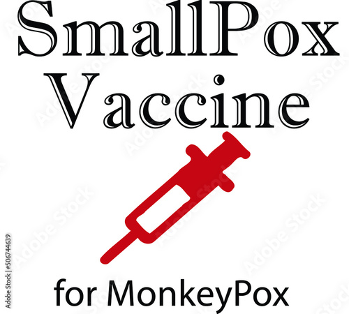MONKEYPOX VIRUS. Monkeypox is a zoonotic viral disease that can infect nonhuman primates, rodents, and some other mammals. Virus design with text. Horizontal illustration.