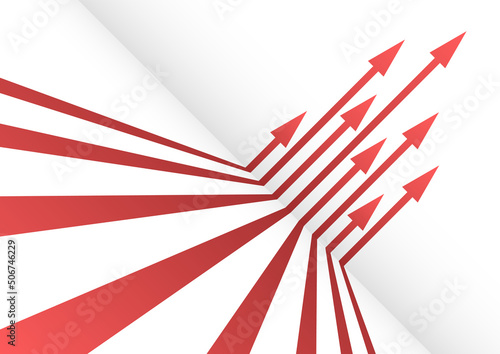 上昇する・壁を昇るイメージの矢印背景