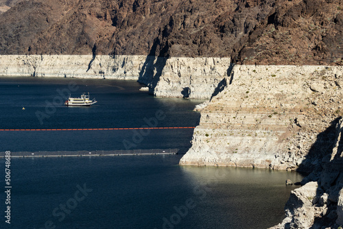 View of Lake Mead with Low Water Levels