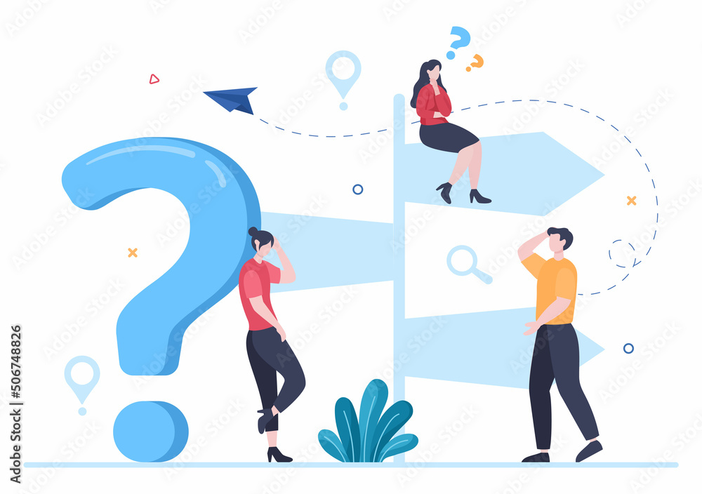 Make Your Choice or Choose the Right Success Road Illustration in Several Directions of Arrows, Yes or No, Door with a Question Mark Concept Make Your Choice or Choose the Right Success Road Illustration in Several Directions of Arrows, Yes or No, Door with a Question Mark Concept