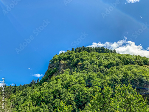 landscape with blue sky