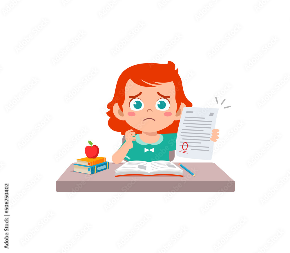 little kid get bad grade and feel sad little kid get bad grade and feel sad