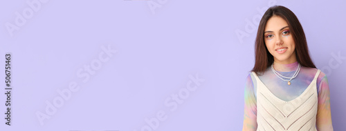 Attractive young woman with...