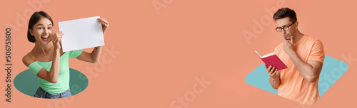 Portrait of handsome though...