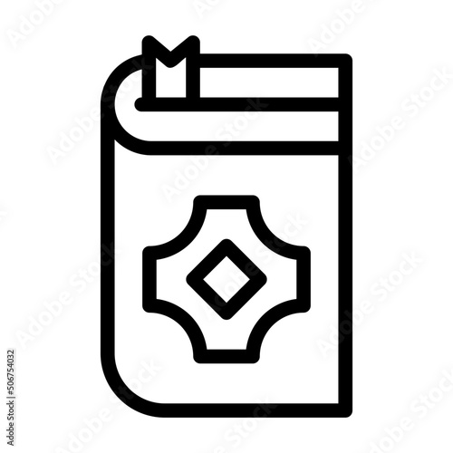 quran line icon