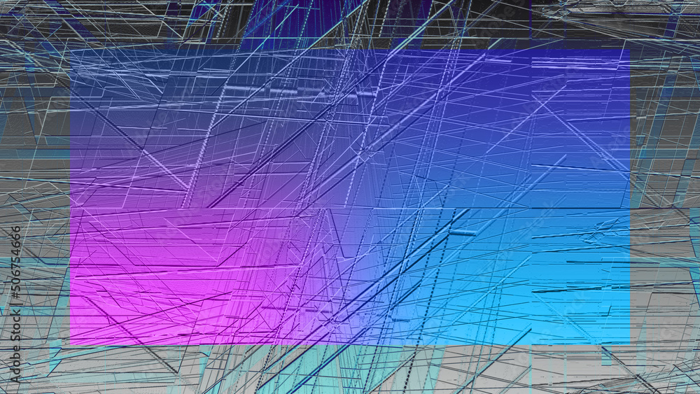 Obraz premium Abstract neon grunge border background image.