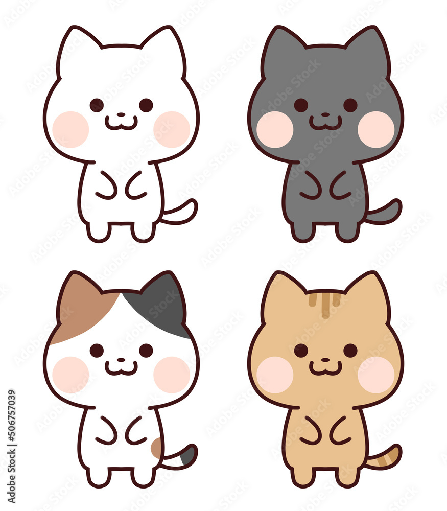 お辞儀している猫