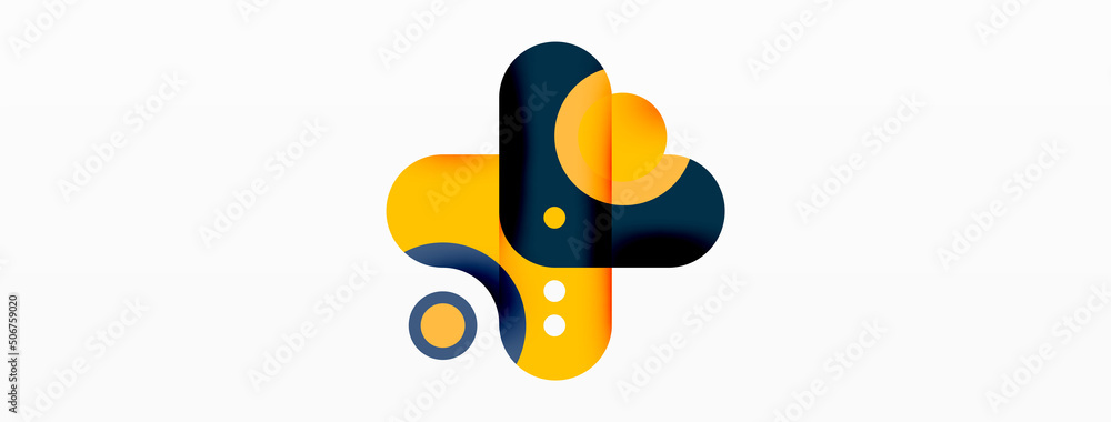 Creative geometric wallpaper. Minimal bubble arrow and circle abstract background. Techno business template for wallpaper, banner, background or landing Creative geometric wallpaper. Minimal bubble arrow and circle abstract background. Techno business template for wallpaper, banner, background or landing