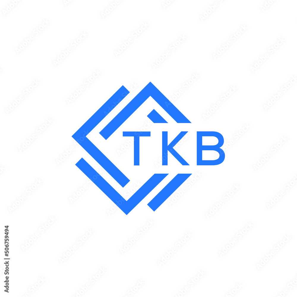 TKB technology letter logo design on white  background. TKB creative initials technology letter logo concept. TKB technology letter design.