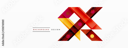 Free Download Bright colorful straight lines geometric abstract background. Trendy overlapping lines composition for wallpaper, banner, background or landing - GFXLoad