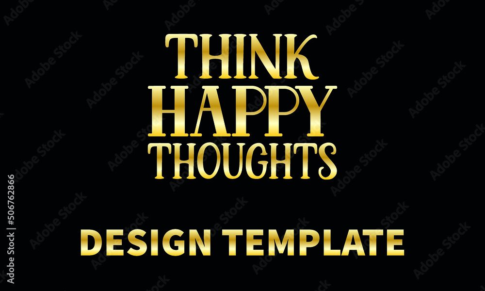 think happy thought vector logo monogram template think happy thought vector logo monogram template