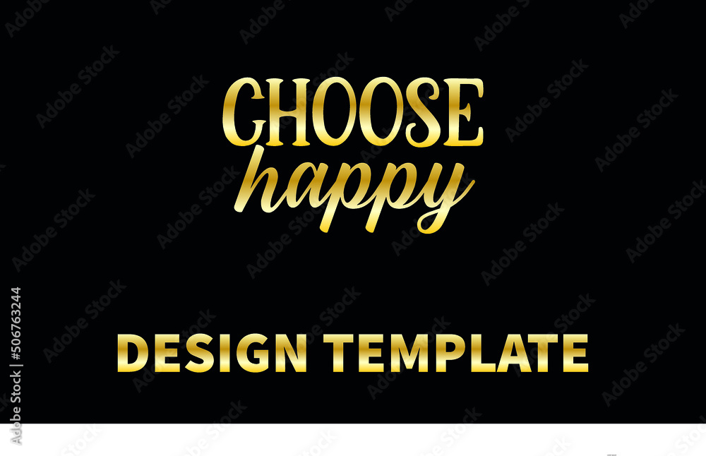 choose happy1  vector logo monogram template