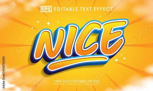 Nice editable text effect
