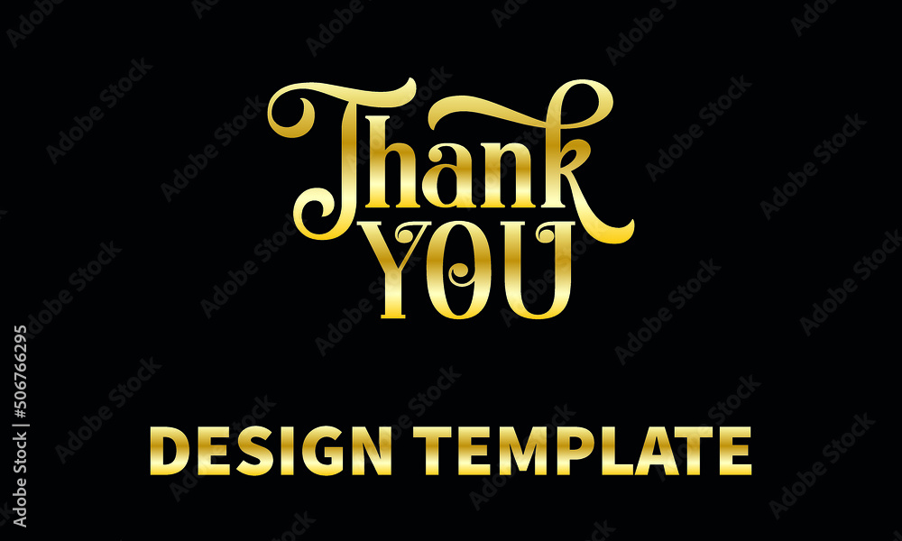 thank you vector logo monogram template thank you vector logo monogram template