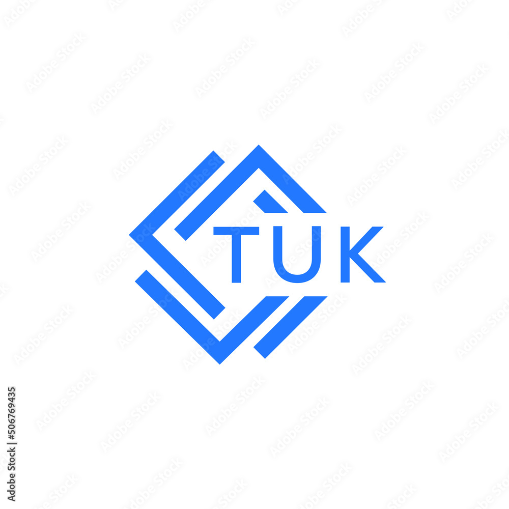 TUK technology letter logo design on white  background. TUK creative initials technology letter logo concept. TUK technology letter design.
