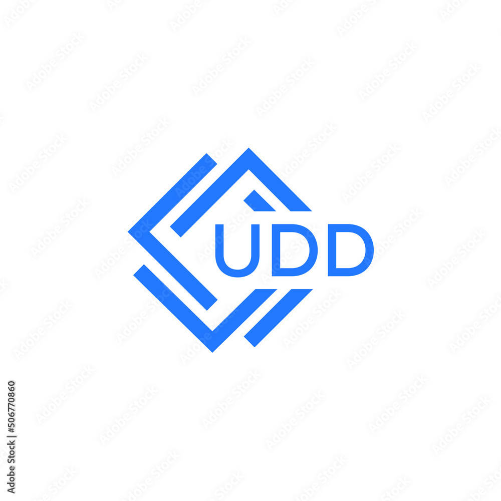 UDD technology letter logo design on white  background. UDD creative initials technology letter logo concept. UDD technology letter design.