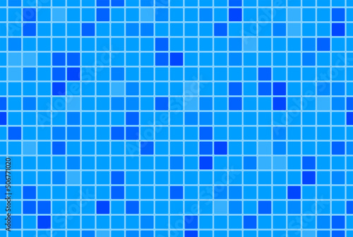 シンプルな青いタイルパターン